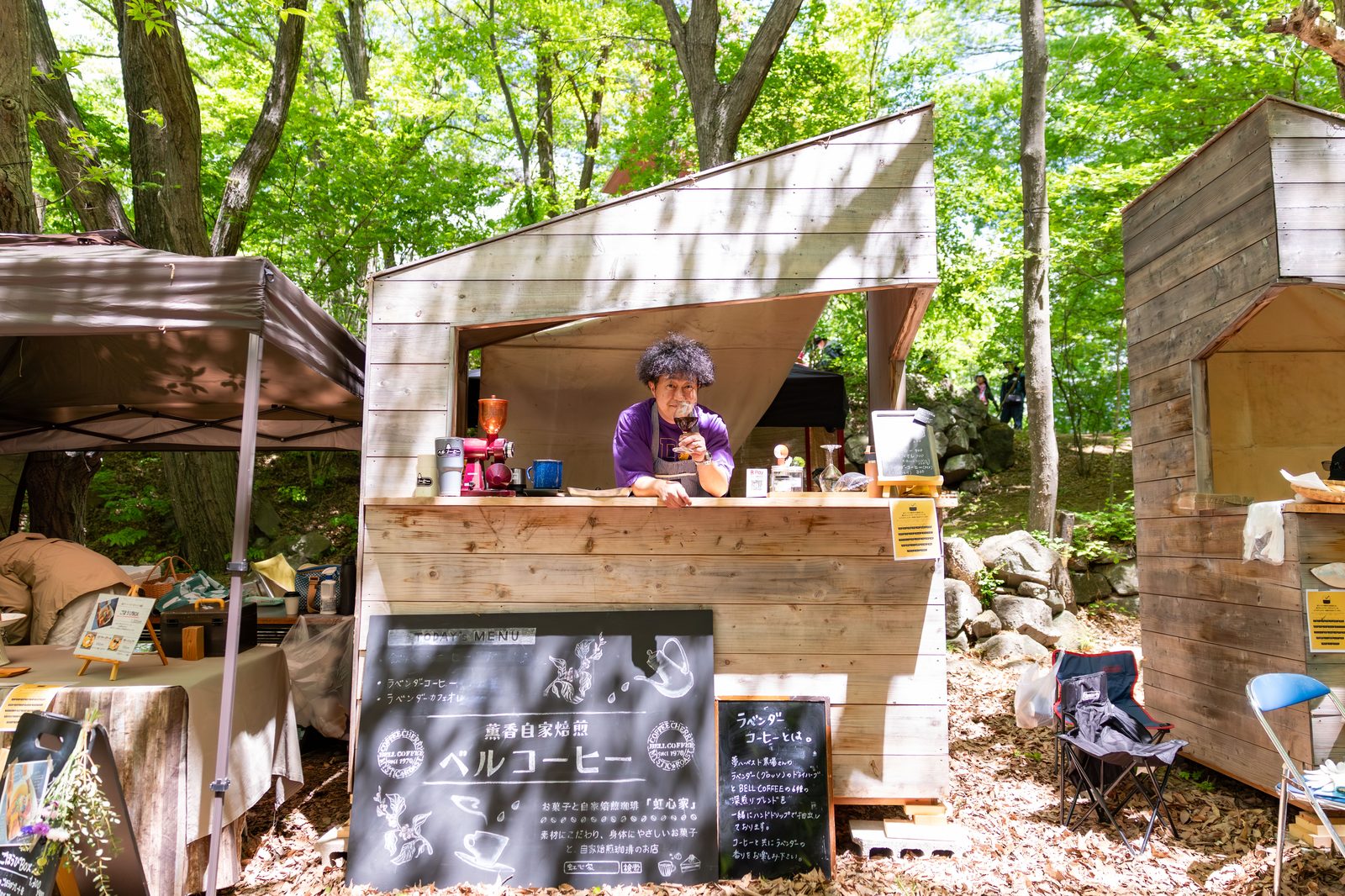 地元出店者のコーヒースタンド